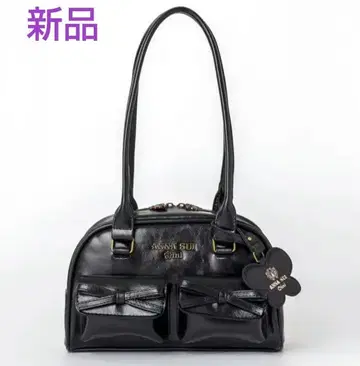 새상품 ANNA SUI mini 롱 핸들 보스턴 백 BUTTERFLY