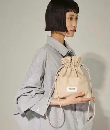 beautiful people 복조리형 숄더백 베이지