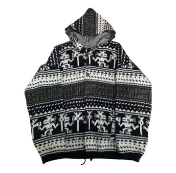 구제 의류 90's RUMINAHUI 에콰도르 니트 후드티 가디건