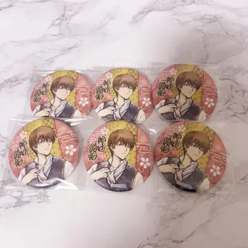 은혼 오키타 소고 일본풍 종이 캔뱃지 화조풍월 캐릭터 포스터