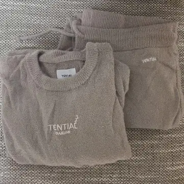 BAKUNE 소프트 니트 상하의 브라운 SM