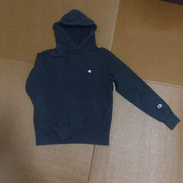 Champion 후드티 블랙 M 사이즈