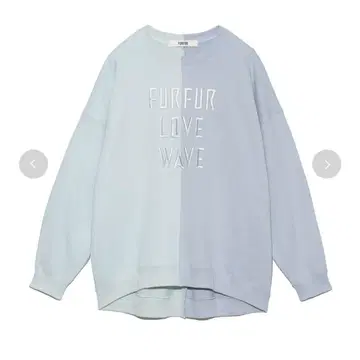 [ FURFUR ] WAVE 콜라보 로고 자수 맨투맨 새상품