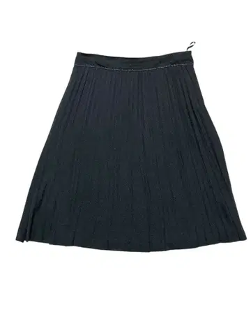 새상품급 23구 플리츠 스커트 블랙 무릎 기장 플레어 모드 포멀