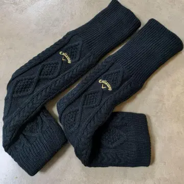 Callaway 블랙 케이블 짜임 레그 워머 골프 여성용