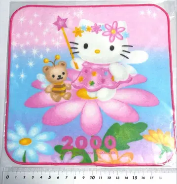 페어리 키티 꽃 미니 타월 손수건 산리오 헤이세이 레트로 헬로키티