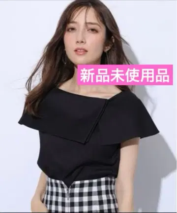 [ 미사용 새상품 ] Apuweiser-riche 오프숄더 칼라 블라우스