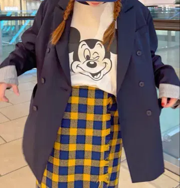 BEAMSBOY 별주 Champion 미키마우스 풋볼T