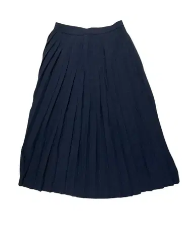 새상품급 Avec le temps 플리츠 스커트 블랙 지퍼 포함 롱 기장