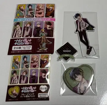 HoneyWorks 훼미리마트 아크릴 스탠드 하트 캔뱃지 YUI