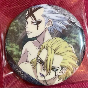 스탠리 제노 장면 사진 글리터 캔뱃지 toho Dr.stone