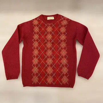 스코틀랜드제 맥조지 아가일 무늬 니트 스웨터