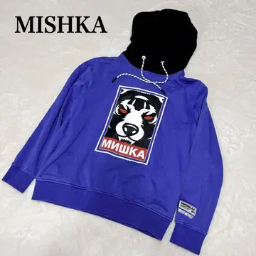 MISHKA 미시카 후드티 M 사이즈 풀오버 후드 부착