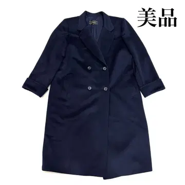 [ 새상품급 ] 레리안 캐시미어 롱 코트 빅 사이즈 L 네이비