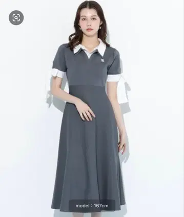 JILL by JILL STUART 더블 카라 니트 원피스