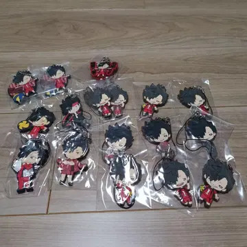 하이큐!! 쿠로오 테츠로 러버 스트랩 세트 14종 17개