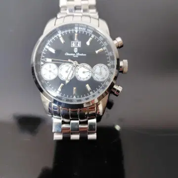 Christian Bonheur 크로노그래프 자동 시계/블랙