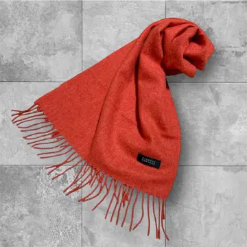 BARNEYS NEW YORK 오렌지 프린지 머플러