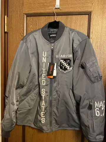 AVIREX X-15 OPEN BOTTOM MA-1 플라이트 자켓