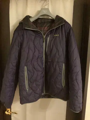 AIGLE 퍼플 퀼팅 다운 자켓 리버서블
