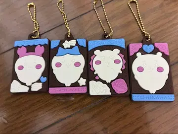 치이카와 캐릭터 파키 러버 키링 4개 세트