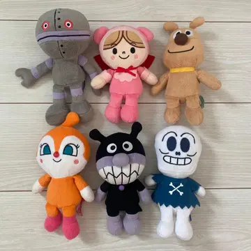 호빵맨 봉제 인형 6개 세트