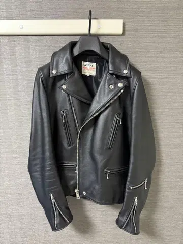 루이스 레더 라이트닝 더블 라이더 자켓 36 블랙