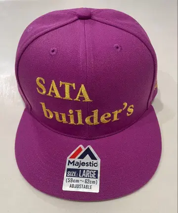 [ 사타 빌더즈 하카타 총본부 ] 한정판 캡 XJ 보라색 페인팅 기념