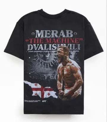 UFC 공식 메랍 드라발리슈빌리 The Machine 티셔츠 사이즈 L