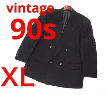 E9400 90s 빈티지 블랙 더블 자켓