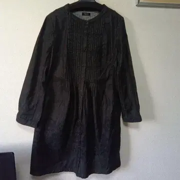 TABASA 블랙 핀턱 원피스 M