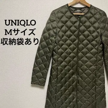 [ 새상품급 ] 유니클로 울트라 라이트 다운 롱 코트 올리브 M 사이즈