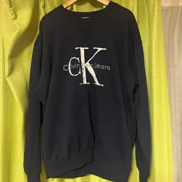 Calvin Klein Jeans 로고 트레이닝복 네이비