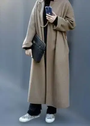 두지엠 클라세 오버사이즈 가운 코트 (그레이지)