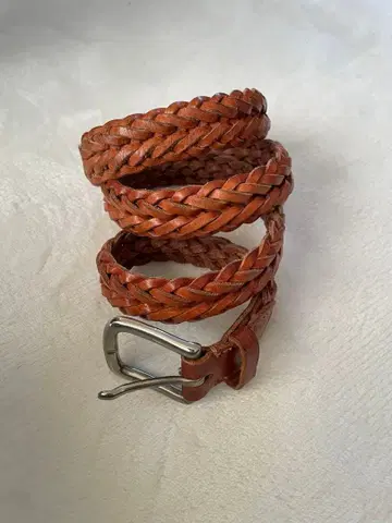 화이트하우스 콕스 가죽 메쉬 벨트 32