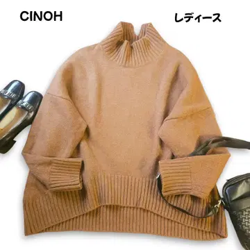 CINOH 치노 오버 사이즈 울 터틀넥 스웨터 새상품급