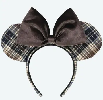 디즈니 체크 머리띠