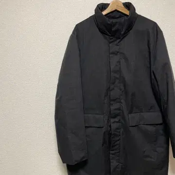 유니클로 하이브리드 다운 코트 XL 남성용 블랙 그레이