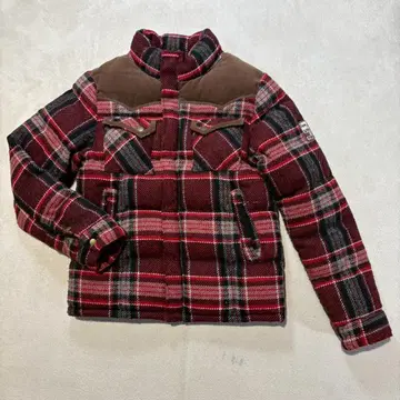 OFF SHORE (오프쇼어) 체크 무늬 다운 자켓 서퍼 M