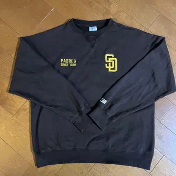 MLB PADRES SANDIEGO 자수 맨투맨 트레이닝복 브라운