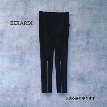 [베랄디] 백 밑단 척 팬츠 네이비 M 캐주얼