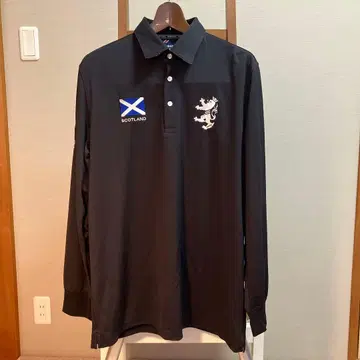 Admiral 골프 셔츠 XL 블랙 스코틀랜드