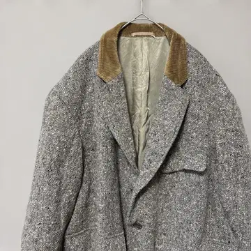 멘즈비기 테일러드 자켓 (M) 브라운 트위드 원단 캐주얼