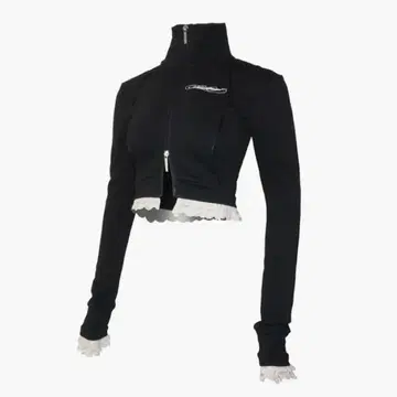 BLACK THEREDTHREAD S TRACK JERSEY JACKET