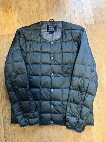 TAION 블랙 다운 자켓 L