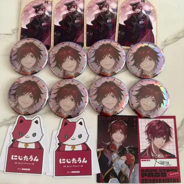 니지산지 로렌 OVERTURE 캔뱃지 8개