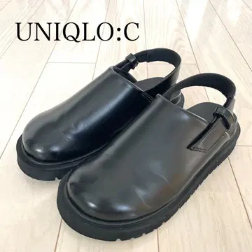 유니클로 C 크로그 신발 블랙 S