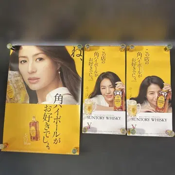 산토리 카쿠하이 포스터 (3장 세트) 이가와 하루카