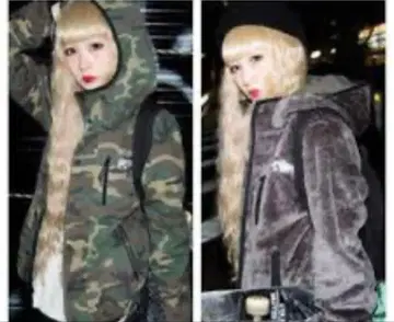 초레어! Candy Stripper 카모플라주 카모플라쥬 아우터 리버서블