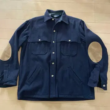 80s! 미국산 빈티지 울 리치 CPO 자켓 엘보우 패치